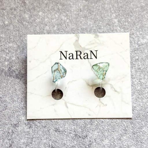 大田市産！シーグラスノンホールピアス（イヤリング）【イヤリング アクセサリー シーグラス お洒落 おしゃれ ファッション いやりんぐ あくせさりー】