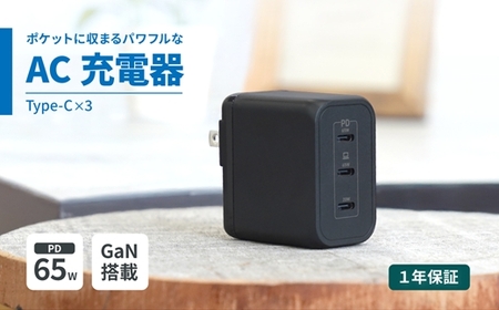 AC充電器 Owltech USB Type-C×3 PC スマホ 充電