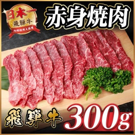 飛騨牛 赤身(焼肉・BBQ用) 約300g【冷蔵便】A4～A5等級 黒毛和牛【配送不可地域：離島】【1646121】