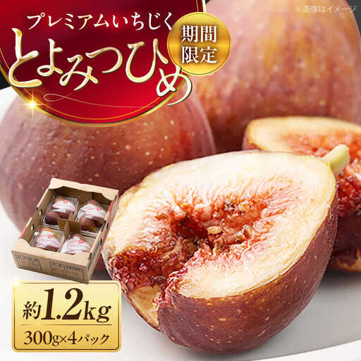福岡県産ブランド無花果 とよみつひめ 約300g×4P
