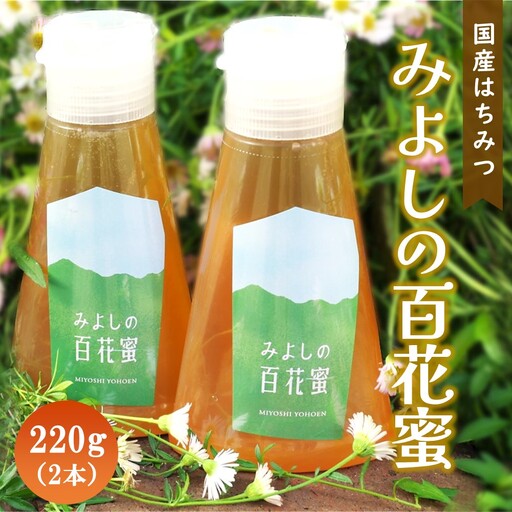 【お中元】みよしのハチミツ2本セット(百花蜜) 220g×2本 K063034