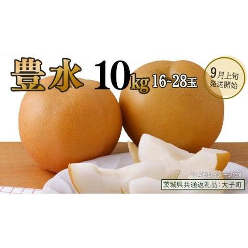 豊水 約10kg (16〜28玉)[2026年9月上旬発送開始](茨城県共通返礼品:大子町)