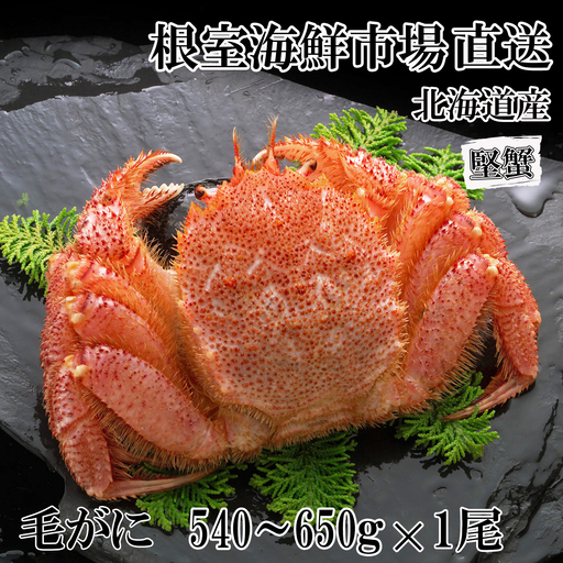 ボイル毛がに540～650g×1尾(堅蟹) B-14123