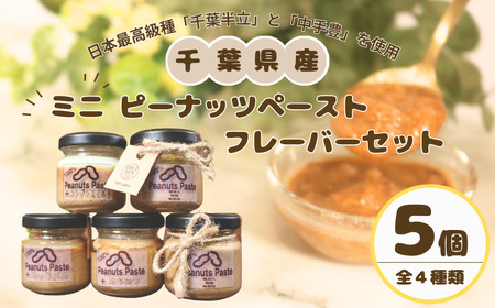 ピーナッツペースト  5個セット ミニフレーバー 【 落花生 】 CHO-C NUTS