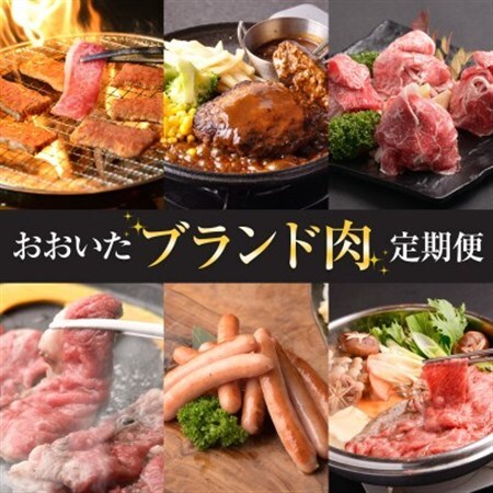 [毎月定期便]おおいたブランド肉定期便(つけダレ、ステーキソース付き)全6回[配送不可地域:離島]