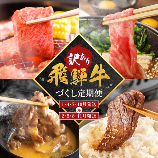 【訳あり】飛騨牛づくし定期便【1月・4月・7月・10月発送】 | 定期便 BV105