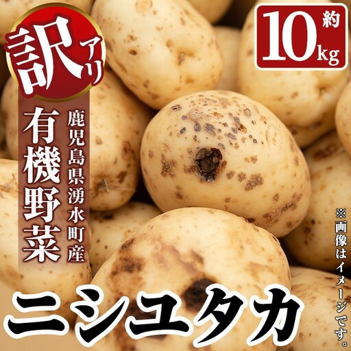 ≪訳あり≫湧水町産有機じゃがいも ニシユタカ 約10kg 国産 九州産 鹿児島産 有機野菜 有機栽培 じゃがいも ジャガイモ にしゆたか 野菜 やさい おかず 旬 わけあり 訳アリ 規格外 期間限定 数量限定 オーガニック 【そのやま農園】_y563