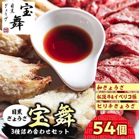 [3種]餃子食べ比べ 54個(18個×3種類) 餃子