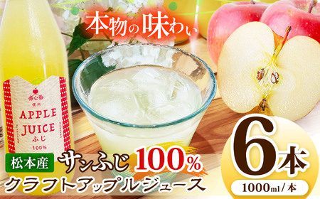 サンふじ100%クラフトアップルジュース　6本セット