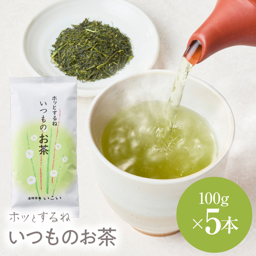 ホッとするね いつものお茶 500g（ 100g×5本 ） KN162-002-03 茶