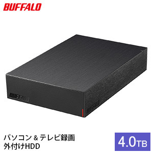 BUFFALO 外付けハードディスク 4TB 外付け HDD 録画用外付けHDD 録画用