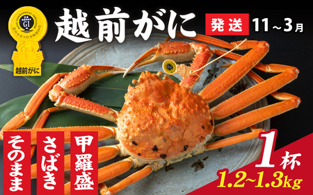 [先行予約]選べる!美味しさ直送[成前特選]越前かに(1.2kg〜1.3kg)×1杯[11月〜3月発送] [O-028021] / ズワイガニズワイガニズワイガニ