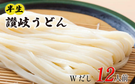 讃岐うどん 半生 12人前 つけだし かけだし  うどん