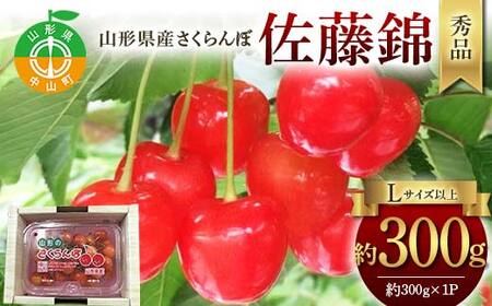 令和9年産【先行受付】山形県産さくらんぼ＜佐藤錦＞秀品 約300g×1P Lサイズ以上 期間限定 数量限定 山形県産 サクランボ フルーツ 果物 くだもの 贈答 F4A-0964