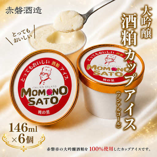 酒粕 アイス 大吟醸 赤磐酒造 カップアイス 酒粕アイス