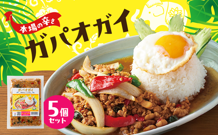 タイ料理 ガパオガイ 5個 本場の辛さ タイ料理