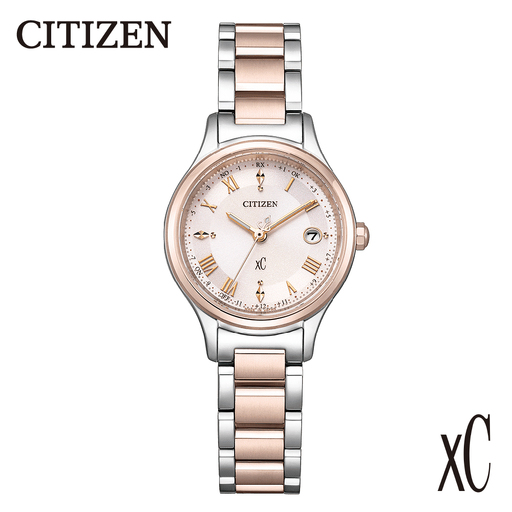 [CITIZEN]XC(クロスシー)ES9496-64W シチズン 腕時計 レディース ピンクゴールド サクラピンク 光発電 エコ・ドライブ 防水 耐ニッケルアレルギー スーパーチタニウム 球面サファイアガラス メーカー保証 新潟県 妙高市