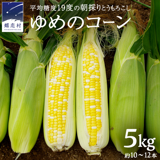 ゆめのコーン 5kg 約10〜12本 とうもろこし [AL019tu]