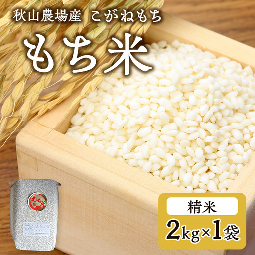 【もち米】【真空チャックパック】新潟産こがねもち（もち米）2Kg×1袋 新潟 上越 アフコ