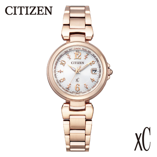 [CITIZEN]XC(クロスシー)EC1037-51A シチズン 腕時計 レディース ピンクゴールド めっき 光発電 エコ・ドライブ 防水 ステンレス サファイアガラス メーカー保証 新潟県 妙高市
