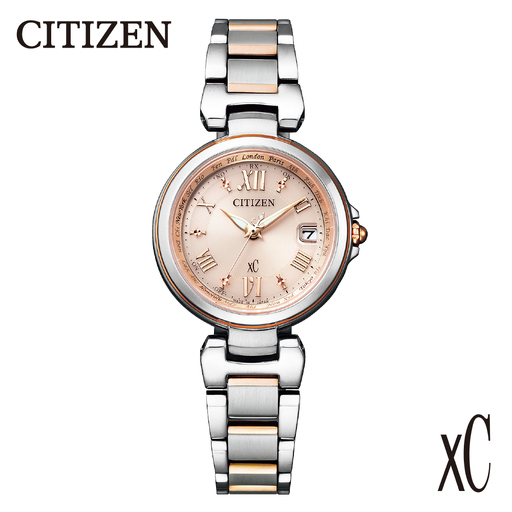 [CITIZEN]XC(クロスシー)EC1034-59W シチズン 腕時計 レディース ピンクゴールド 光発電 エコ・ドライブ 防水 ステンレス サファイアガラス メーカー保証 新潟県 妙高市