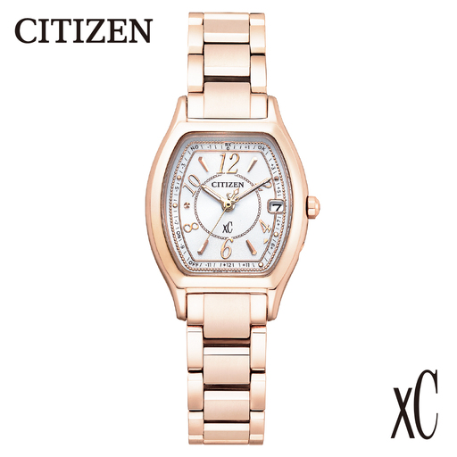 [CITIZEN]XC(クロスシー)ES9354-69A シチズン 腕時計 レディース ピンクゴールド サクラピンク トノー型 光発電 エコ・ドライブ 防水 サファイアガラス メーカー保証 新潟県 妙高市