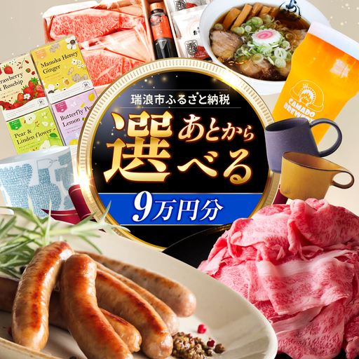 【あとから選べる】 岐阜県瑞浪市ふるさとギフト 9万円分 飛騨牛 瑞浪ボーノポーク ソーセージ 化石 美濃焼 あとから ギフト[AZDD009]