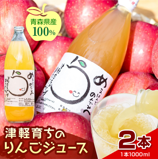 りんごジュース 1L×2本[11月より順次発送]100%ストレート果汁 小林りんご農園