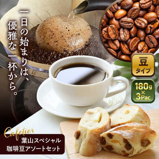 [コーヒー豆]葉山スペシャル珈琲豆アソートセット 3パック入り[ASAD005]
