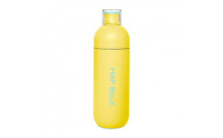 【レモンイエロー】軽量＆デザインと使いやすさにこだわった PSステンレスタンブラー 360ml