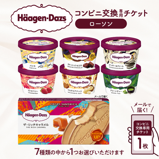 ハーゲンダッツ コンビニ交換チケット 1個 ローソン チケット_H-rogift101