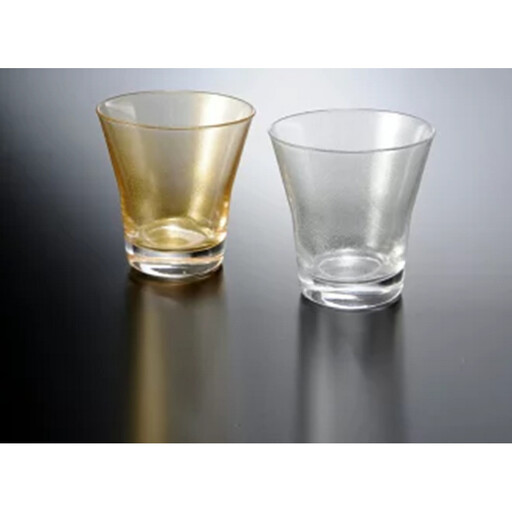 みよし漆器本舗 ペアグラス 紀州塗り ぬりもん de Verre フリーグラス 涼金・涼銀 210ml