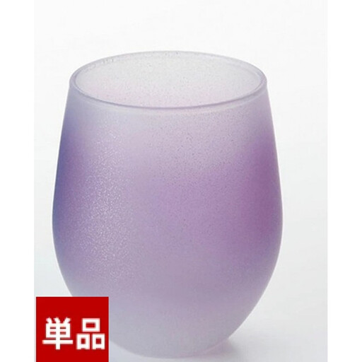 みよし漆器本舗 紀州塗り ぬりもん de Verre フリーグラス クールグラデーション 単品 パープル 295ml