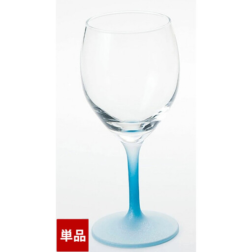 みよし漆器本舗 紀州塗り ぬりもん de Verre ワイングラス クールグラデーション 単品 ブルー 300ml