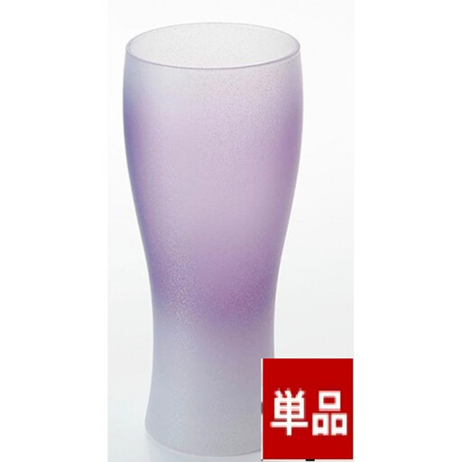 みよし漆器本舗 紀州塗り ぬりもん de Verre ビアグラス クールグラデーション 単品 パープル 335ml