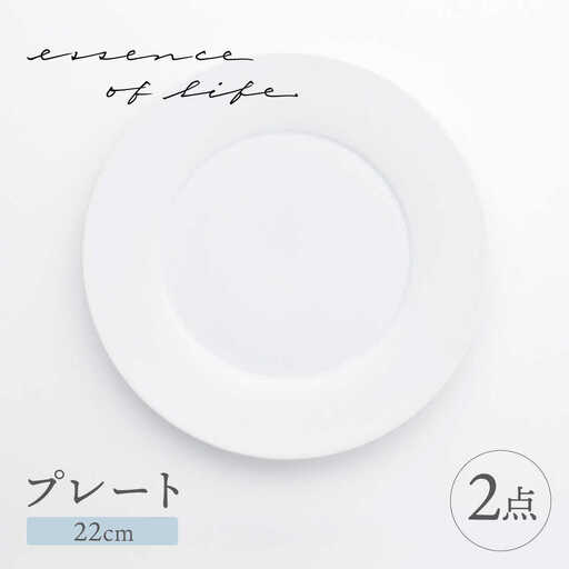 【波佐見焼】【essence】agasuke プレート 〈22cm〉 2点【西海陶器】[OA448]