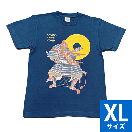 オリジナル[加藤清正Tシャツ]XLサイズ(ネイビー)/名古屋刀剣博物館