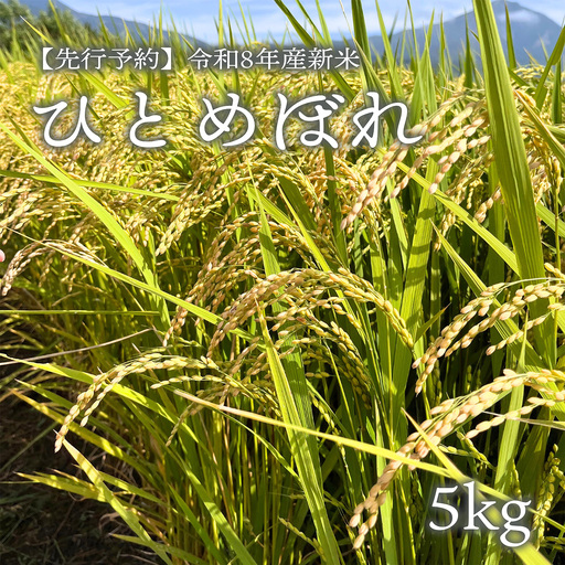 [先行予約][令和8年産・新米]ひとめぼれ5kg 磐梯町の名水で育ったひとめぼれ 10月上旬発送 会津産 磐梯町産 福島県産 精米