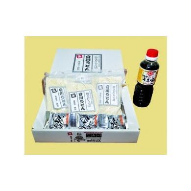 白川うどんの生うどん6人前×2箱（濃口うま味醤油360ml×1本付き）_Z2600122