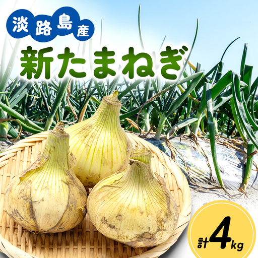 新玉ねぎ 淡路島産 4kg 島の里 甘い 新玉ねぎ