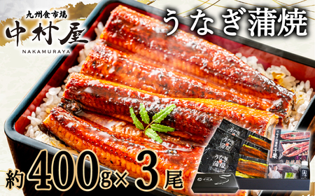 FM071_伝統酵母　うなぎの蒲焼　千栗　400g前後×3尾