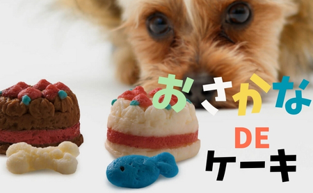 ペット用ケーキ おさかなDEケーキ 犬猫用 ペット用ケーキ【2個】
