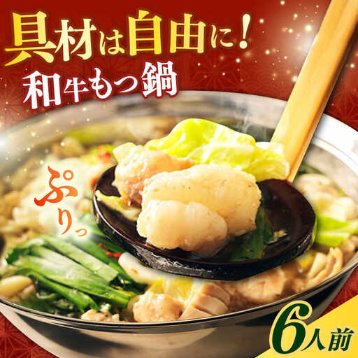 もつ鍋 醤油味 6人前 麺なし [ABCL173] もつ鍋