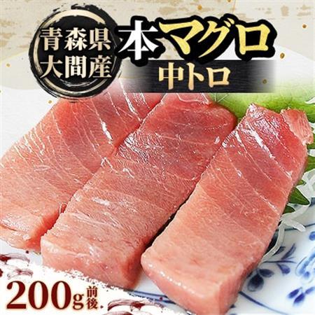 大間産本マグロ 中トロ 200g前後(約2人前)【配送不可地域：離島】【1657763】