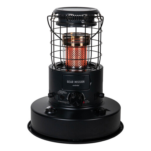 【GEAR MISSION】【トヨトミ】対流形石油ストーブ「RR-GER25(ブラック)」7～9畳
