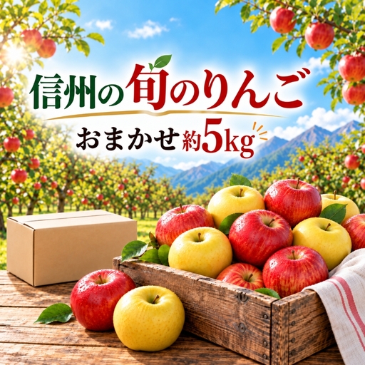 信州の旬のりんごおまかせ約5キロ【018-33】
