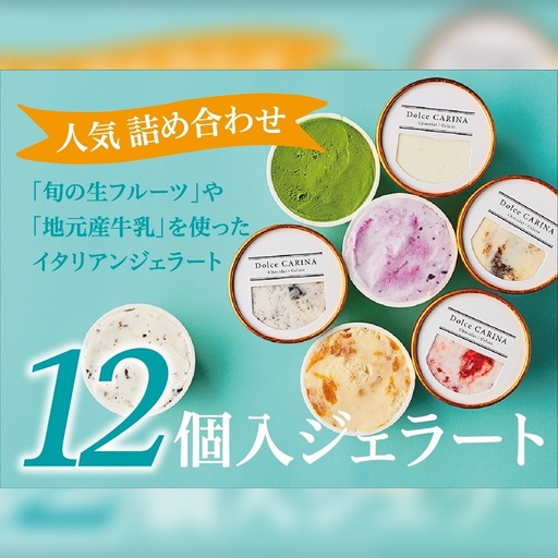 季節のお薦めジェラート詰め合わせ 90ml×12種類 カップ 長野県 伊那市【014-41】