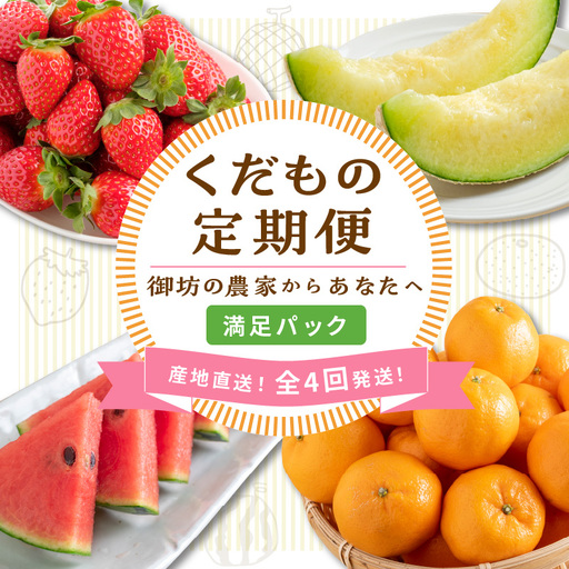 ≪2027年発送分≫産地直送！くだもの 定期便「満足パック」御坊の農家からあなたへ。【配送不可地域：北海道・青森・秋田・岩手・沖縄・離島】【8069-1】