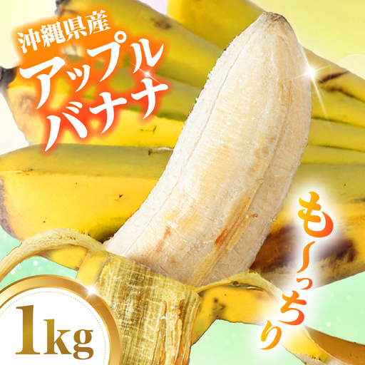 [2026年発送]沖縄県産アップルバナナ 1kg