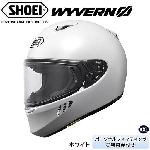 SHOEIヘルメット「WYVERNΦ ホワイト 」XXL ｜フルフェイス バイク ツーリング レーサー マルケス ショウエイ [2655]